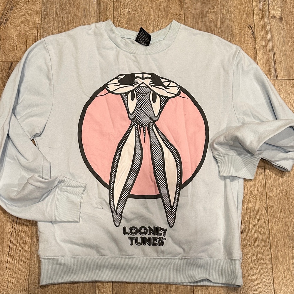 Warner Bros. Light Blue Looney Tunes Sweatshirt